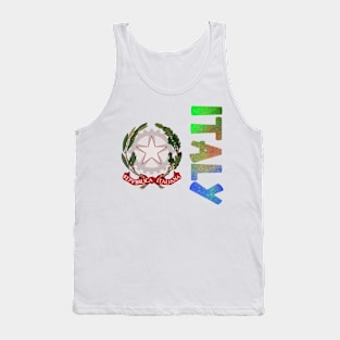 Italy Coat of Arms Design Tank Top